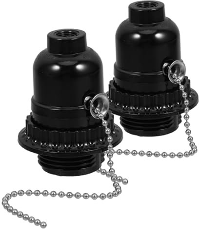 DOITOOL 2pièces Douille Ampoule Avec Fil Et Chaînette Douille Éclairage Pour Intérieur Support De Base Ampoule Pour Luminaires