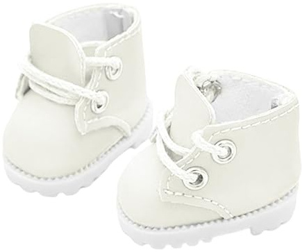 Elnwnnkc Chaussures De Poupée À Lacets pour Affichage Articulé À Rotule 17 Cm Figurine en Peluche PU Bootie Exposition Accessoire Déguisement pour Collectionneur Et Passionnés Poupées