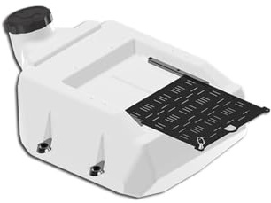 16L industriell vätskelasttanksats 80 mm stort inlopp for 18 mm järnvägssystem Tunga lyftbehållare for UAV-system 1 set(Tank with plate)