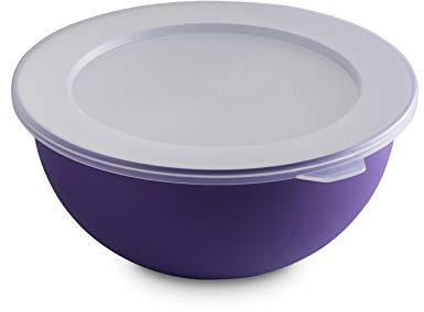 omada Design Schüssel (1,5 Liter) mit Deckel aus Polypropylen und Integrierten Antimikrobiellen Mitteln eliminiert Bakterien und Pilze, Sanaliving