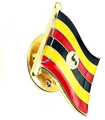 Uganda Ugandiska Afrika metall emalj landsflagga pin emblem, Metall