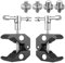 Homeet 2 Pièces Super Clamp Pince pour Trépied avec Filetage 1/4 et 3/8, Adaptateur de Vis pour Appareil Photo, Pince CNC Universelle pour Appareil Photo, Eclairage Flash, Trépied, Lumières LED