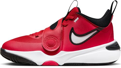 Nike Team Hustle D 11 (GS), Dreiviertel hoch, University Red/Black-White, 38,5 EU, University RED Black White, 38.5 EU
