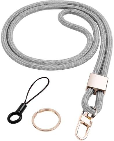 Vicloon Acolladores, Correa para Cuello Cordón Cuerda,Llavero Cordón de Cuello con Clip de Metal Giratorio y Teléfono Móvil Lanyard para Tarjeta de Estudiante, Tarjeta de Autobús y Badge Id Tarjeta