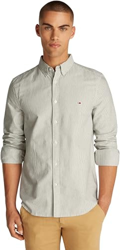 Tommy Jeans herr Tjm Slim Stripe Oxford Shirt Ext Dm0dm20668 L/S skjorta