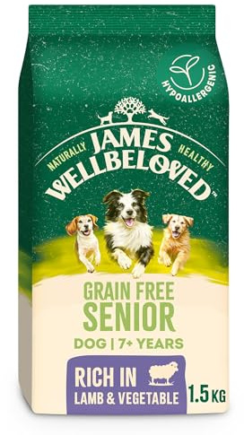 James Wellbeloved Dog Senior Hypoallergenic Dry Food Grain Free Lamb 1.5 kg