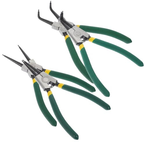 MAGICLULU 1 Juego Alicates Rectos Pinzas Para Anillos De Retención Alicates Para Anillos Elásticos Alicates De Seguridad Alicates Para Anillos De Seguridad Acero