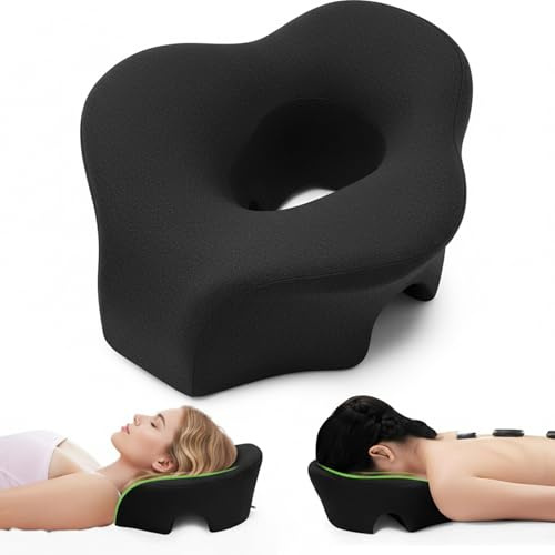 GUOMIS Cuscino massaggio,Cuscino per dormire a pancia in giu,Adatto a molteplici scenari d'uso, come scrivania, spa, salone di bellezza e lettino da massaggio.