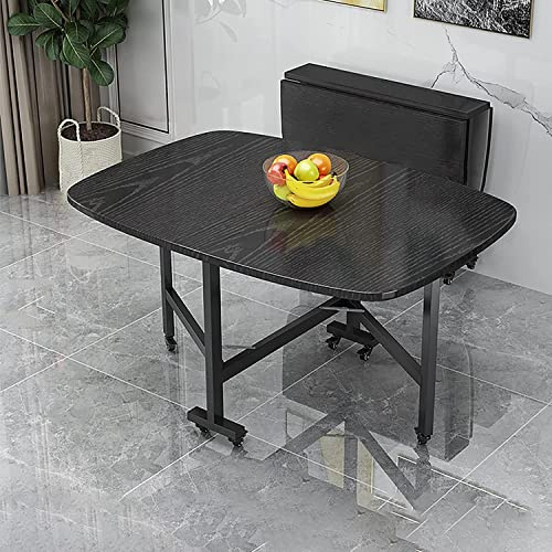 Tavolo da pranzo pieghevole, tavolo da pranzo allungabile in legno con design multifunzione salvaspazio, perfetto per soggiorno, ristorante o patio, set versatile con tavolo e sedie