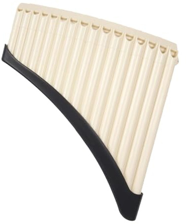 KIXZSAZ Padroneggia le note musicali con i flauti di Pan. Studenti e musicisti esperti che cercano un'esperienza di gioco . Strumenti musicali tradizionali cinesi. , beige , 16 tubi