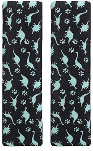 Car Seat Belt Pillow For Kids, 2Pcs Unicorn Car Seat Belt Cover Pad Head and Neck Support (Dinosaur)