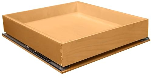 SlidingSusan Pull Out Drawer Organizer for Cabinets, Gliding Soft Close Shelves for Kitchen, Pantry, Bathroom, & Storage Organization, 9 Ply Baltic Birch, 12 Inch Wide x 18 Inch Deep
