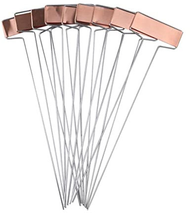 Lot de 25 étiquettes de jardin en cuivre résistant aux intempéries pour semis