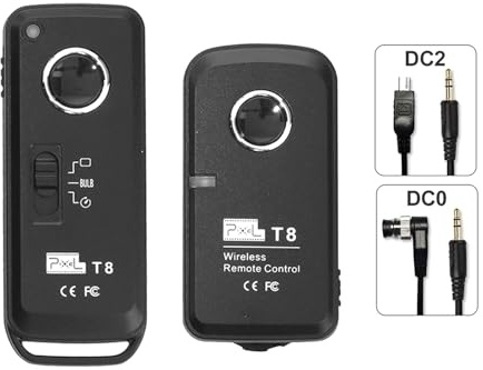 Camera Remote Control Wireless Shutter Release for Nikon DC2/DC0 Compatible with Nikon Df, Z6, Z7, Z7II, D7500, D7100, D5600, D5500, D5300, D3300, D3200, D3100, D850, D810, D750, Coolpix A