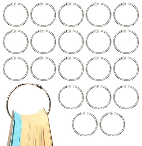 20 Piezas Anillos de Cortina Anillas para Cortina de Ducha de Acero Inoxidable Anillos de Metal Ganchos de Cortina de Ducha para Barra de Ducha Baños Ventanas
