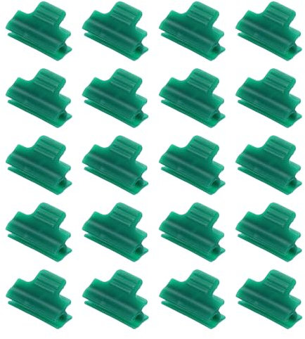 QUARKZMAN Gewächshausklammern für 5/16 Zoll PVC Rohr, 20 Stück Gewächshausfilmklammern Schattierungsnetzstangenclip Gartenbögen für Reihenabdeckung, Gewächshaus Kunststofffolie (Dunkelgrün)