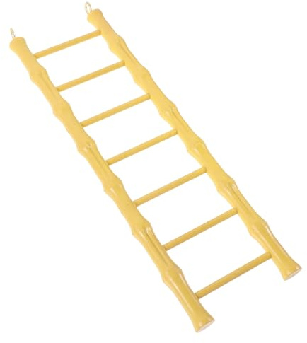 FRCOLOR Échelle à Oiseaux et d'escalade pour Hamster, Escalier Suspendu en Plastique Solide 8,5x29,5 Cm, Accessoire de Cage pour Perruches, Perroquets et Petits Rongeurs