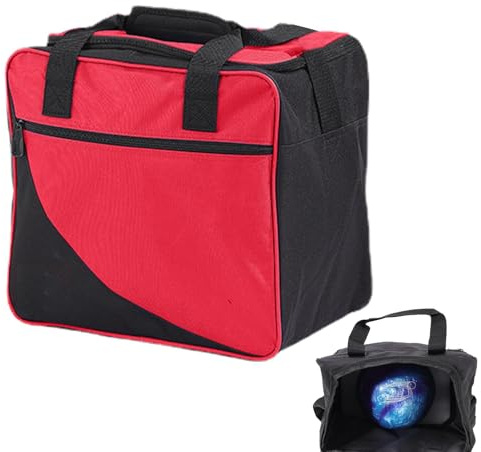 Borsa da ballo con scomparto portaoggetti - Borse da bowling Oxford impermeabili con tracolla, borsa da bowling borsa da bowling con supporto imbottito per palline - Adatta per scarpe da bowling fino