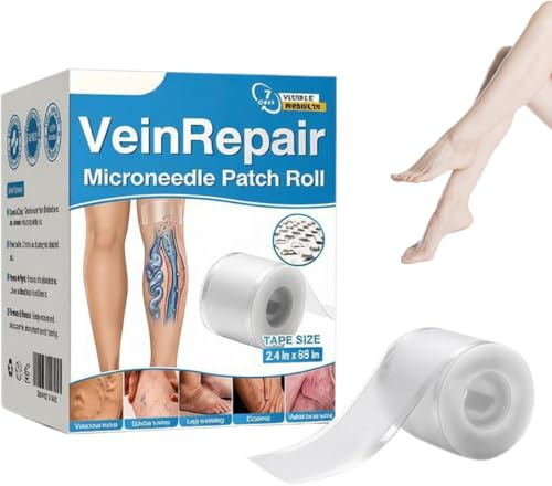 Vein Repair Microneedle Patch Roll 2026 Vein Target Microneedle Patch Natural Ingredients Leg Treatment for All Skin Types