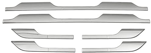 OMAC Seitentürleiste Türschutzleiste kompatibel mit Dacia Duster 2018-2021 Edelstahl Chrom 6X