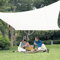 LOVE STORY Sonnensegel 2.5x5m Wasserdicht Rechteckig Cremeweiß Sonnenschutz Windschutz Segel PES Polyester,95% UV-Schutz für Außenbereich, Terrasse, Balkon, Garten