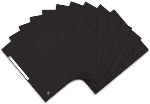 Oxford Eckspannermappe A4, aus Karton, schwarz, 10 Stück TOP FILE+
