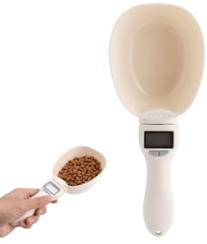 Cuillere Mesure Chien, Cuillère Numérique pour Cuisson, Cuillère électronique Portable pour animaux de compagnie chat chien mesure des aliments balance de cuisine pour nourriture pour chien