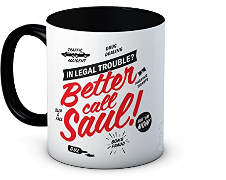 Better Call Saul - Breaking Bad - keramisk kaffemugg (svart)