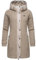 Ragwear Damen Fleecejacke Kurze Teddyfleece-Jacke warm mit Kapuze Cousy Bone24 Gr. 3XL