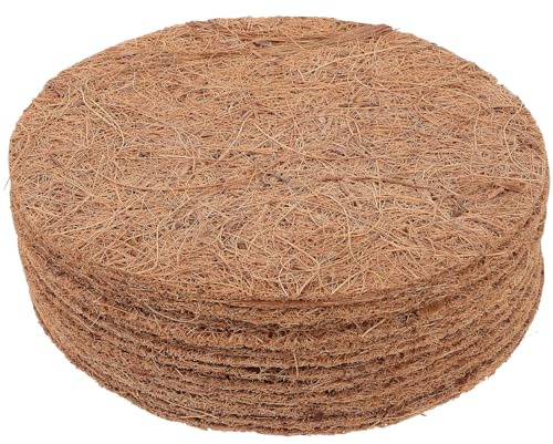 Healeved Pigeon Nest Mat Natural Coconut Fiber 7.87X7.87In Eco-Friendly Bird Nesting Pads for Pigeon Breeding Homing and Comfortable Pet Nest Supplies