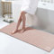 Grand tapis de bain extra long en terre de diatomée à séchage rapide, super absorbant, envers en caoutchouc antidérapant, pour salle de bain, baignoire, douche, évier (40 x 120 cm)