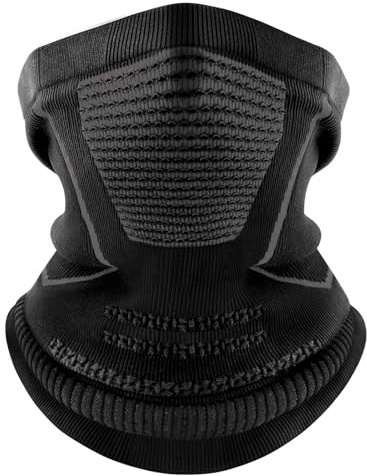 ENONEO Cache Cou Homme Sport Respirant Masque Tour de Cou Moto Femme Hiver Coupe-Vent Cache Nez Ski Balaclava Multifonctionnelle Foulard Tour de Coup Polaire Bandana Cagoule Velo