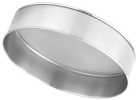 TOGEVAL Tamizador de Harina Acero Inoxidable Malla Fina para Repostería y Cocina Colador Manual Redondo para Tamizar Azúcar y Polvo