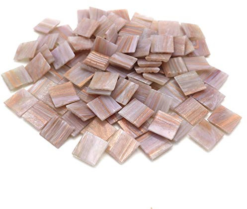 Armena Mosaikstein Lila mit Kupfer Textur 2x2cm 130g (Circa 43 Stück)