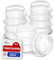 LouMaxx Gummipuffer - 12 Stück transparent Ø 20mm - Gummifüsse selbstklebend mit extra starkem Halt - Premium Anschlagpuffer verhindern Rutschen und Kratzer auf Glasplatten, Anschlaglärm und Vibration