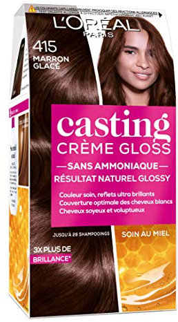 L'Oréal Paris Casting Crème Gloss Coloration Ton Sur Ton Sans Ammoniaque 4.15 Marron Glacé