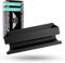Newark Premium Badablage Schwarz Matt - Badregal ohne Bohren - Küche oder Badezimmer Ablage Edelstahl - Premium Bathroom Shelf - Zahnputzbecherhalter zum Kleben Garantierter Halt