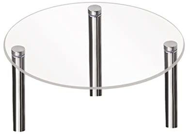 Yajimsa Alzata per Cupcake, Vassoio da Portata, Alzata Trasparente impilabile per Cupcake, Torre, per Cupcake, Ciambelle, Frutta, Dolci, Pizza