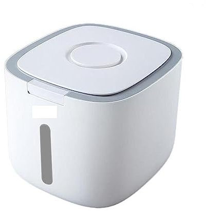 Reiseimer, Aufbewahrungsbehälter for Hundefutter, Trockene Katzenfutter-Box, Beutel, Feuchtigkeitsbeständig, Versiegelt, Luftdichter Gürtel, Messbecher, Katzenstreu-Produkte (Color : Gray, Size : 4-