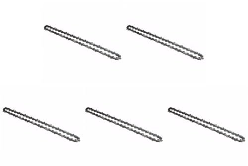 ARVALOLET 5 x 12 Zoll Kettensägenketten, Metall-Ersatz-Kettensägenkette, 22 Zähne, 45 Treibglieder, elektrische Kettensägenkette, 3/8 Zoll Teilung,Kettensägenblätter,elektrisches Sägezubehör