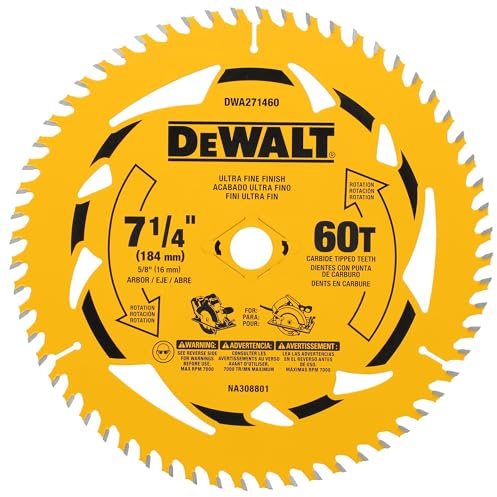 DEWALT 7-1/4 in. 60T Circular Saw Blade (DWA271460)