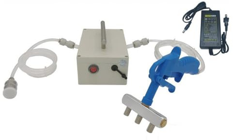 Pompa a siringa elettrica della salina, siringa marinata della macchina per il decapaggio della carne, siringa marinata pompa di iniezione elettrica a doppio motore,Blue-3pin