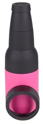 VNSMM Refrigerator Portabottiglie per lattine di Birra 3 in 1 con apribottiglie per Cola, Doppia Parete isolata sottovuoto, per refrigeratore per lattine di Birra Raffreddatore di Vino(Rose)