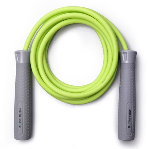 Weighted skipping Rope for Adlut, 8mm Weighed Jump rope With 360° Spin, Adjustable Length, No Slip Grip, Heavy Skipping Jump Rope for Full Body Cardio, HIIT, MMA, Muscle & Endurance Training
