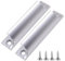 HFMYGS Balkontürgriff Außen, Terrassentür Außen, Aluminiumlegierungsgriff, Passend für Fenster, Schränke und Schubladen, Versatile Sicherer Griff Set mit Schrauben, Möbelbeschläge (Silber)