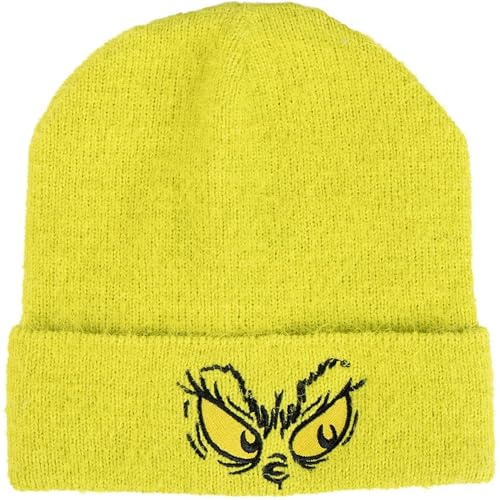 CERDÁ Life'S Little Moments The Grinch Suave, cálido y elástico con diseño Oficial-Gorro Invierno, protección Viento y frío, Talla única Unisex niños