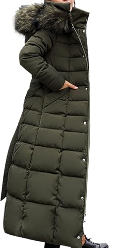 Lång vinterkappa i fuskpäls för kvinnor Fritidskläder Slim Fit Elegant varm jacka med avtagbar huva 2025 Trendiga kläder
