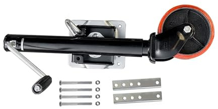 NYTFHMS Lift Swivel Trailer Jack - Heavy Duty Marine Swivel Trailer Jack, Automatic Trailer Jockey Wheel, Swivel Trailer Jockey Wheel, 15Cm Heavy Duty Boat Jockey Whee
