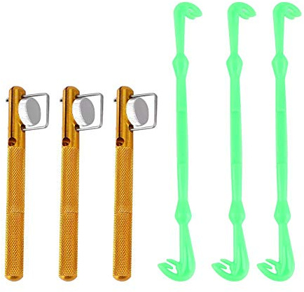 EVTSCAN Atadoras de Bucle para Pesca, Dispositivo de Nudo de Anzuelo de Pesca Dispositivo de Anzuelo de Aparejo de Pesca Herramienta de Nudo de Pesca Juego de removedor de Anzuelo