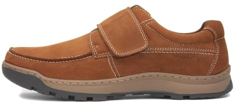 Hush Puppies Male Casper Touch Fastening Shoes, Tan, 10